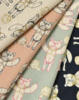 +HAyU Bear Cotton Linen Canvas