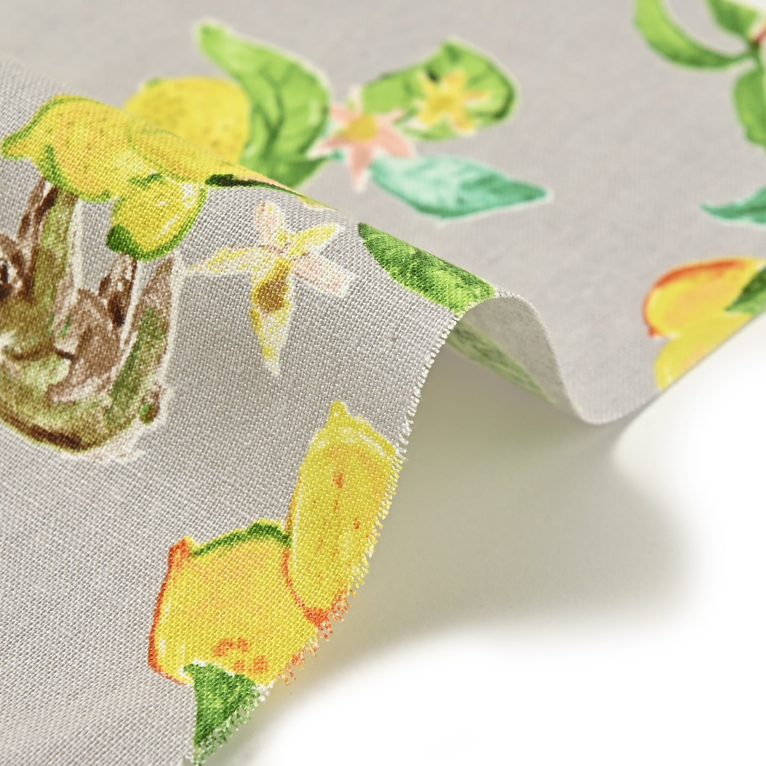 Paper message Lemon &amp; Sloth Cotton Linen Canvas