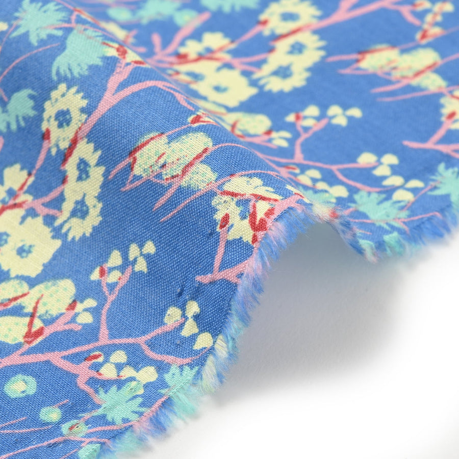 [Fabric Sample] Egg Press Layered Floral Cotton Lightweight Sheeting