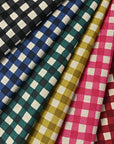 Gin-gam Check Linen Cotton Sheeting TC-1048-1