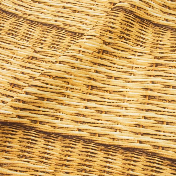 Basket Print Cotton Lightweight Canvas - KOKKA Original Design